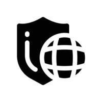cyber security glyph icon. Strong and solid icon for websites, mobile interfaces, presentations, and visual branding. High quality and easy to edit. vector