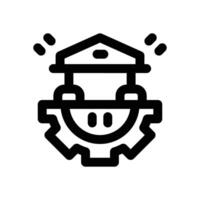 banking system line icon. Clean and minimalist icon for websites and mobile apps. vector