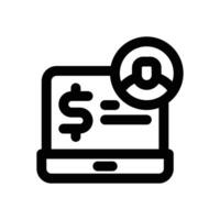 digital marketing line icon. Clean and minimalist icon for websites and mobile apps. vector
