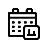 calender line icon. Clean and minimalist icon for websites and mobile apps. vector