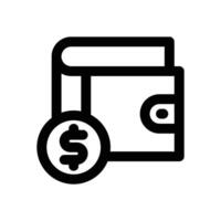 saving financial line icon. Clean and minimalist icon for websites and mobile apps. vector