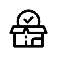 app package line icon. Clean and minimalist icon for websites and mobile apps. vector