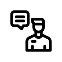 advisory line icon. Clean and minimalist icon for websites and mobile apps. vector