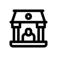 banker line icon. Clean and minimalist icon for websites and mobile apps. vector