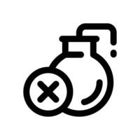 bomb line icon. Clean and minimalist icon for websites and mobile apps. vector
