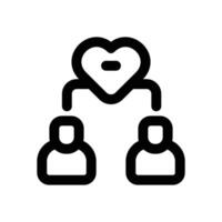public relation line icon. Clean and minimalist icon for websites and mobile apps. vector