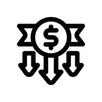buyout line icon. Clean and minimalist icon for websites and mobile apps. vector