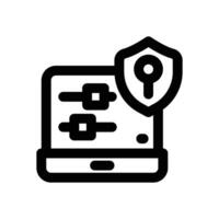 security market line icon. Clean and minimalist icon for websites and mobile apps. vector