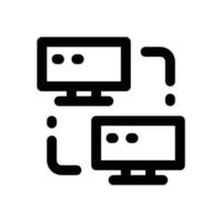 local network line icon. Clean and minimalist icon for websites and mobile apps. vector