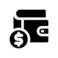 saving financial glyph icon. Strong and solid icon for websites and mobile apps. vector