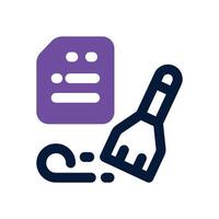 data cleaning dual tone icon. Sleek and modern icon for websites and mobile apps. vector