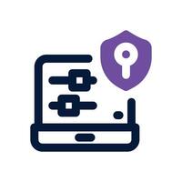security market dual tone icon. Sleek and modern icon for websites and mobile apps. vector