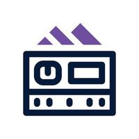 debit card dual tone icon. Sleek and modern icon for websites and mobile apps. vector