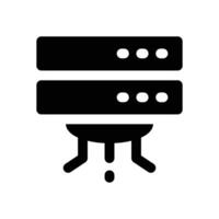 server glyph icon. Strong and solid icon for websites, mobile interfaces, presentations, and visual branding. High quality and easy to edit. vector