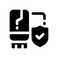 flash drive glyph icon. Strong and solid icon for websites and mobile apps. vector