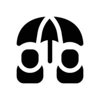 insurance glyph icon. Strong and solid icon for websites and mobile apps. vector