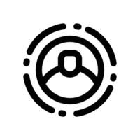 contributor line icon. Clean and minimalist icon for websites and mobile apps. vector