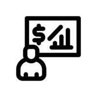 economist line icon. Clean and minimalist icon for websites and mobile apps. vector