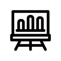 presentation line icon. Clean and minimalist icon for websites and mobile apps. vector