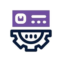 payment service dual tone icon. Sleek and modern icon for websites and mobile apps. vector