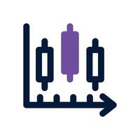 trading dual tone icon. Sleek and modern icon for websites and mobile apps. vector