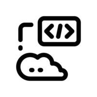web hosting line icon. Clean and minimalist icon for websites and mobile apps. vector