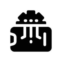 backend glyph icon. Strong and solid icon for websites and mobile apps. vector