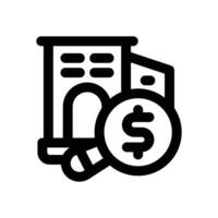 valuation line icon. Clean and minimalist icon for websites and mobile apps. vector
