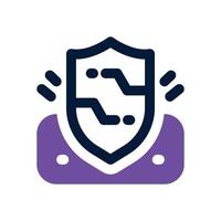 protection dual tone icon. Sleek and modern icon for websites and mobile apps. vector