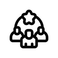 community line icon. Clean and minimalist icon for websites and mobile apps. vector