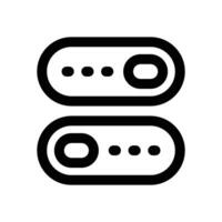 toggle line icon. Clean and minimalist icon for websites and mobile apps. vector