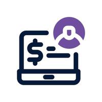 digital marketing dual tone icon. Sleek and modern icon for websites and mobile apps. vector