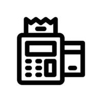pos terminal line icon. Clean and minimalist icon for websites and mobile apps. vector