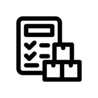 inventory management line icon. Clean and minimalist icon for websites and mobile apps. vector