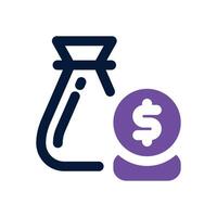 deposit dual tone icon. Sleek and modern icon for websites, mobile apps, marketing materials, and corporate design. Fully scalable and ready to use. vector