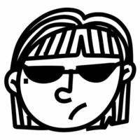 girl with swag style vector