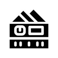 debit card glyph icon. Strong and solid icon for websites and mobile apps. vector