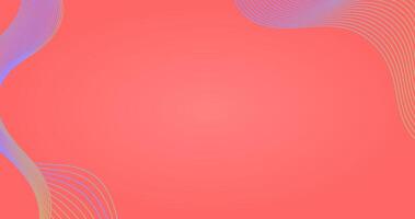 Abstract Pink background with wavy lines and space for text illustration. vector