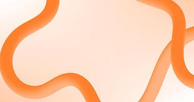 Abstract orange background with wavy lines illustration vector