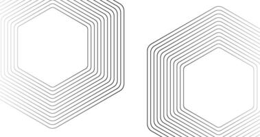 Geometric Hexagon background. Abstract black and white pattern. illustration. vector