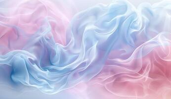 A captivating display of pastel colors intertwines with soft, wavy patterns, creating a serene and abstract background that evokes tranquility photo