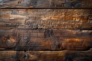 Experience the intricate patterns and rich tones of an old wooden table, revealing the beauty of aging and craftsmanship in its surface photo