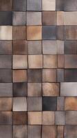 The artwork features a continuous tessellated pattern resembling deer fur, displaying a harmonious mix of earthy tones that evoke nature's beauty photo