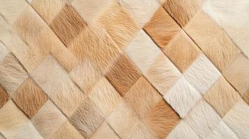 Intricate design showcasing a continuous tessellated pattern of deer fur featuring soft shades of brown and cream, highlighting natural textures and colors photo