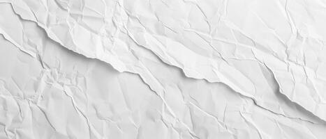 A simple, minimal white paper texture reveals gentle creases and folds, adding a touch of sophistication to creative designs and backgrounds photo