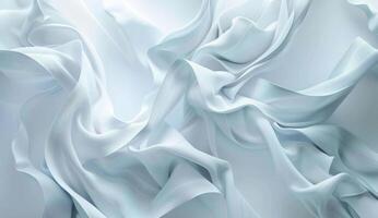 Soft wave shapes create an elegant abstract white background, showcasing delicate textures and fluid forms that evoke a sense of tranquility photo