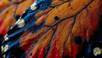 The intricate patterns on a butterfly's wings photo