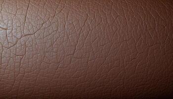 The surface of weathered leather, displaying cracks, creases, and signs of wear. photo