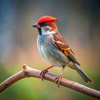 Isolated Piratic Flycatcher Bird on White photo