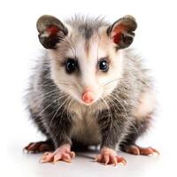 Opossum Set on a White Surface photo